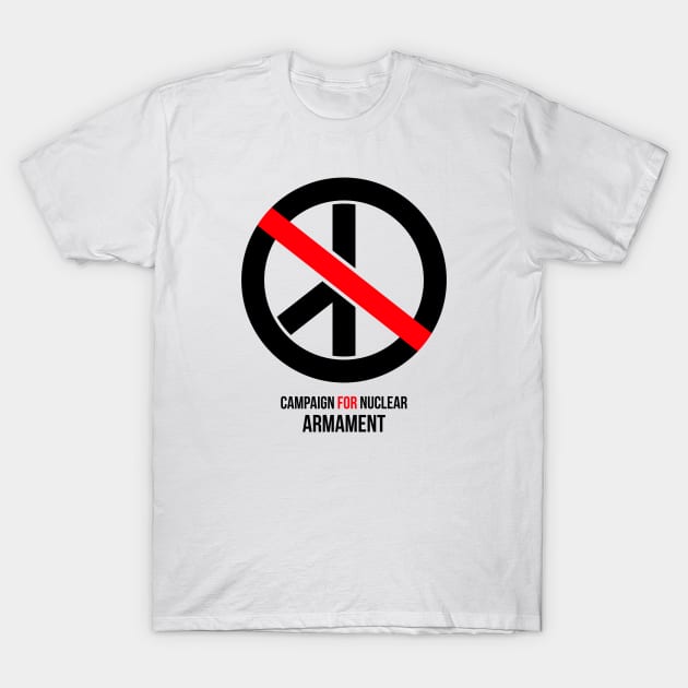 Campaign for Nuclear Armament CND parody T-Shirt by mubays